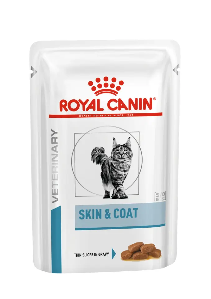 Royal Canin Skin & Coat Kedi Maması 85 gr x 12 Adet Tüy ve Cilt Sağlığına Özel Yaş Mama