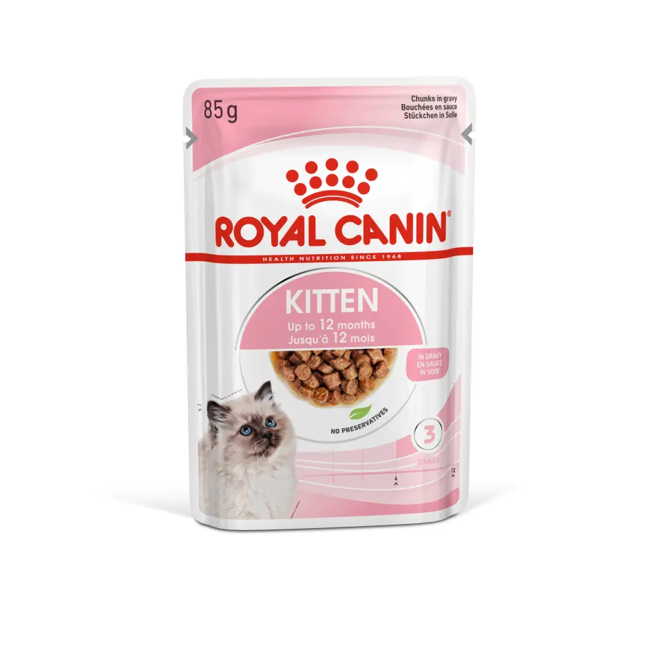 Royal Canin Kitten Kedi Maması 85 gr x 12 Adet  Yavru Kediler İçin Tam ve Dengeli Beslenme