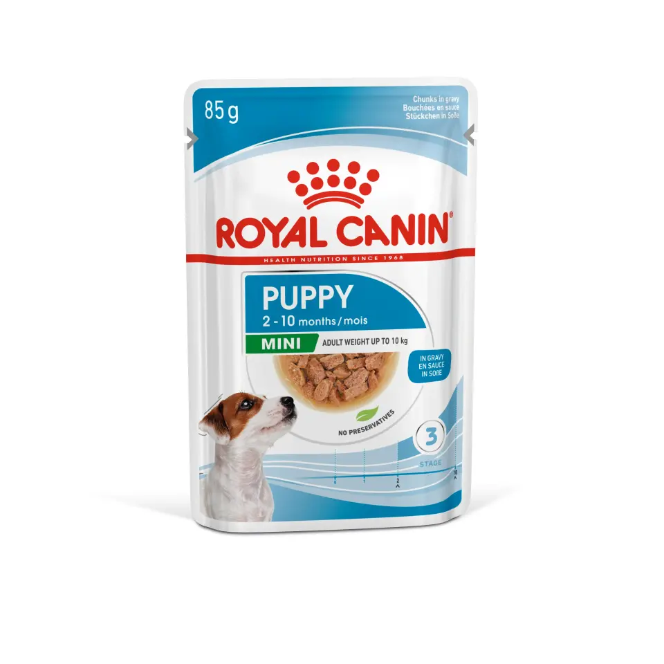 Royal Canin Mini Puppy Köpek Maması 85 gr x 12 Adet Mini Irk Yavru Köpekler İçin Öğün Paketi