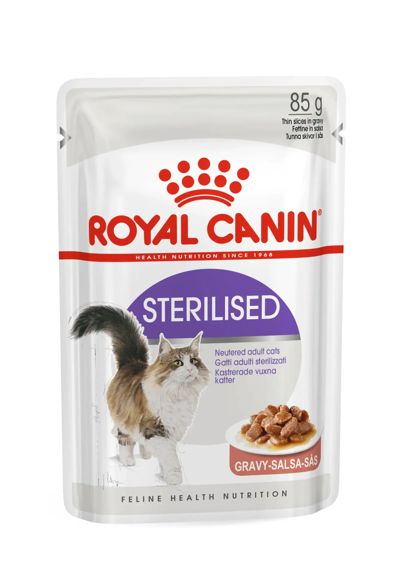 Royal Canin Sterilised Gravy Kedi Maması 85 gr x 12 Adet Kısırlaştırılmış Kediler İçin Tam ve Dengeli Beslenme