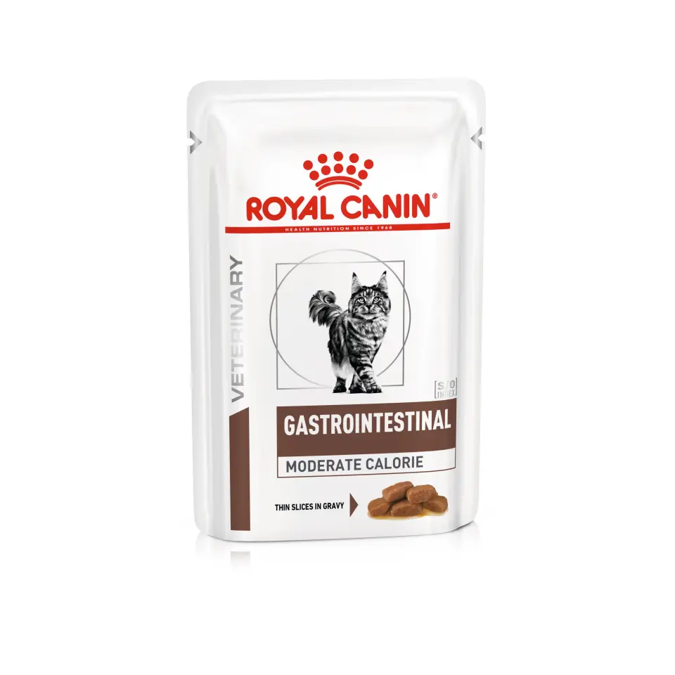 Royal Canin Gastrointestinal Moderate Calorie Kedi Maması 85 gr x 12 Adet Sindirim Sağlığı ve Kilo Kontrolü