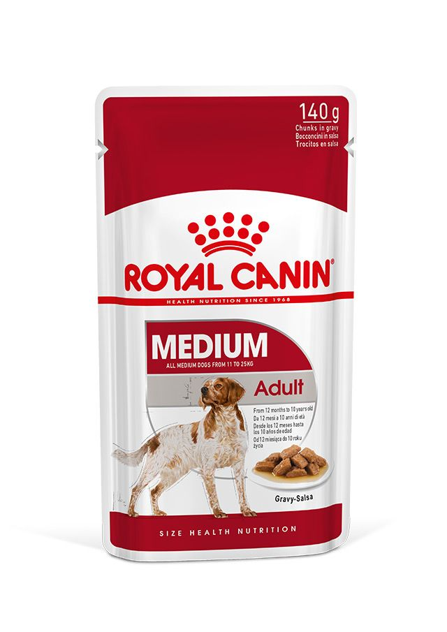 Royal Canin Medium Adult Köpek Maması 140 gr x 10 Adet Orta Irk Yetişkin Köpekler İçin Yaş Mama