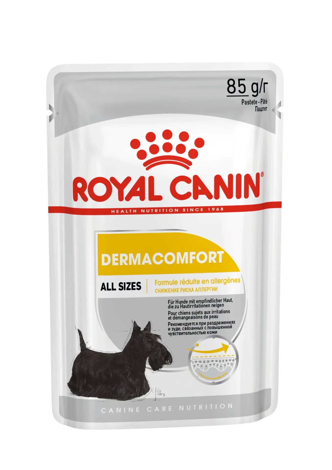 Royal Canin CCN Dermacomfort Köpek Maması 85 gr x 12 Adet Deri ve Tüy Sağlığını Destekleyen Yaş Mama