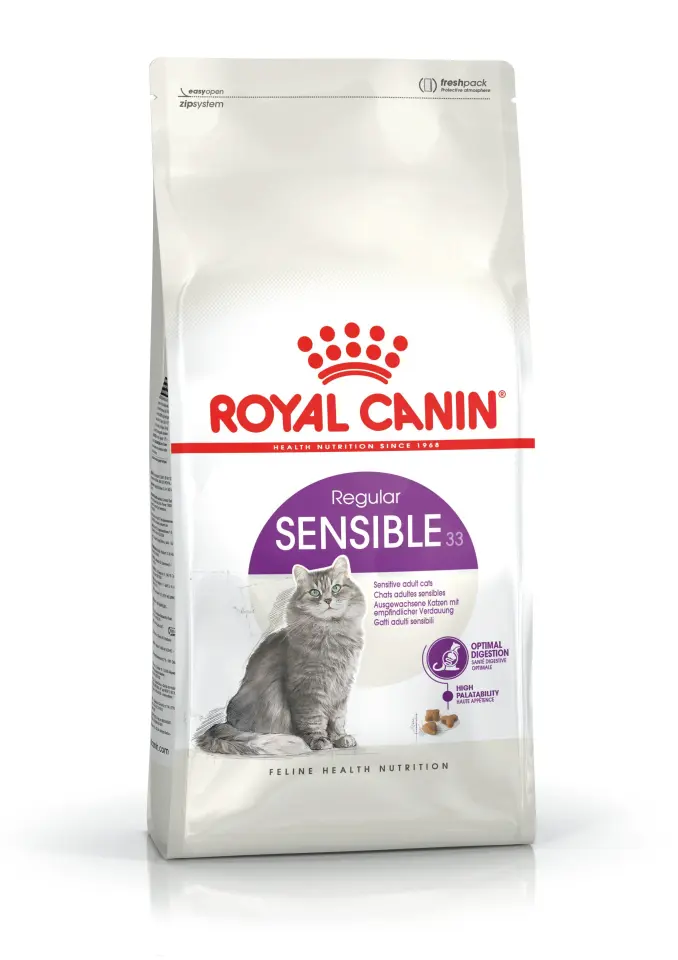 Royal Canin Sensible 33 Kedi Maması 400 gr Yetişkin Kediler İçin Hassas Sindirim ve Sağlıklı Beslenme Desteği