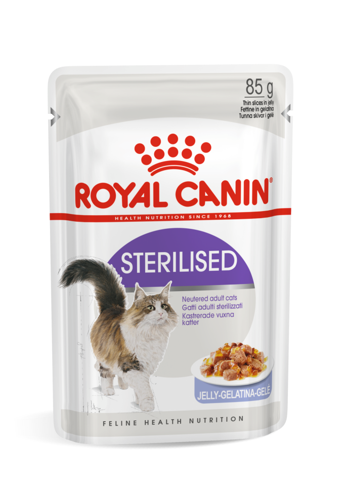 Royal Canin Sterilised Jelly Kedi Maması 85 gr x 12 Adet Kısırlaştırılmış Kediler İçin Tam ve Dengeli Beslenme