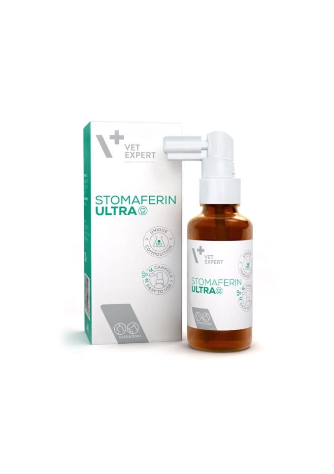 VetExpert Stomaferin Ultra Sprey 60 ml Kedi ve Köpekler İçin Ağız ve Diş Eti Sağlığı Takviyesi