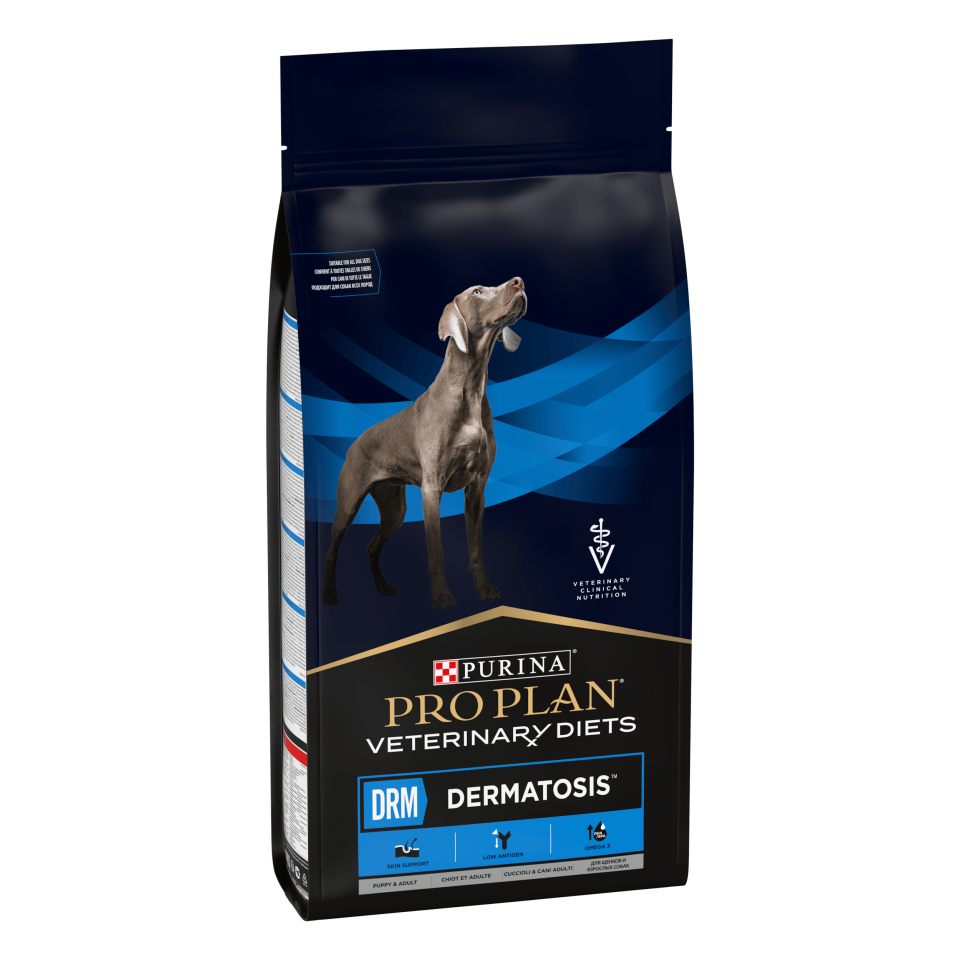 Pro Plan DRM Dermatosis Köpek Maması 12 kg Hassas Cilt ve Tüy Problemleri Olan Köpekler İçin Deri ve Tüy Sağlığı Desteği