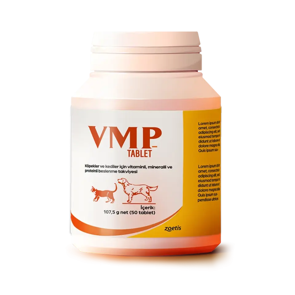 Zoetis VMP 50 Tablet Köpek ve Kediler İçin Multivitamin ve Mineral Takviyesi
