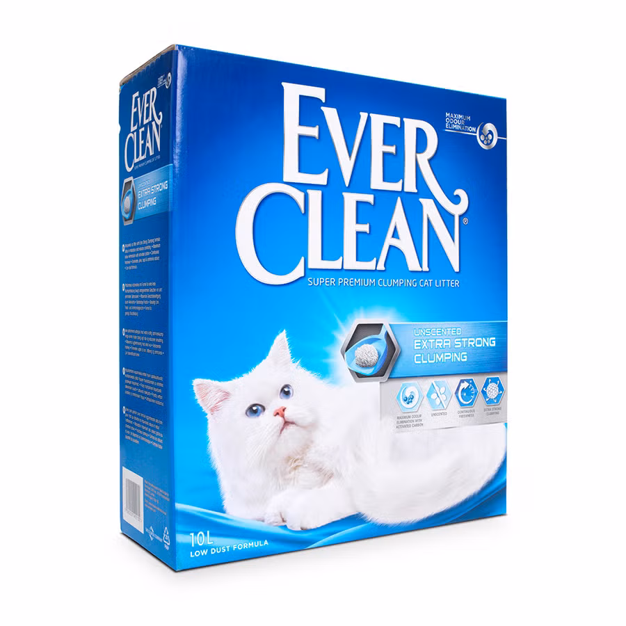 Ever Clean Extra Strong Clumping Unscented Kedi Kumu 10 L Güçlü Topaklanan Kokusuz Premium Kedi Kumu