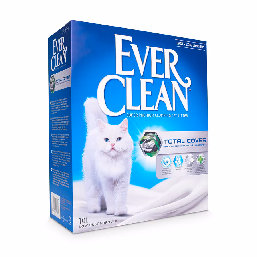 Ever Clean Total Cover Kedi Kumu 10 L Topaklanan ve Koku Kontrolü Sağlayan Premium Kum