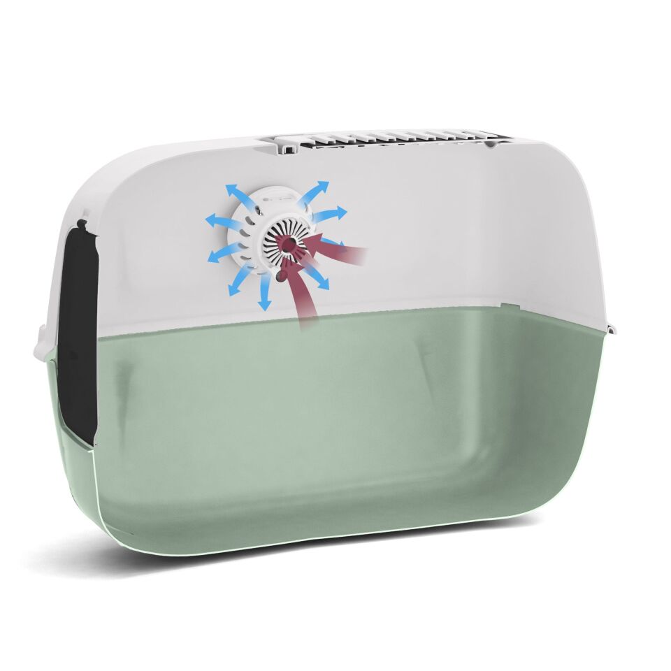 Ferplast Genicair Akıllı Kedi Kumu Koku Giderici Gelişmiş Koku Kontrol Teknolojisiyle Temiz ve Ferah Ortam