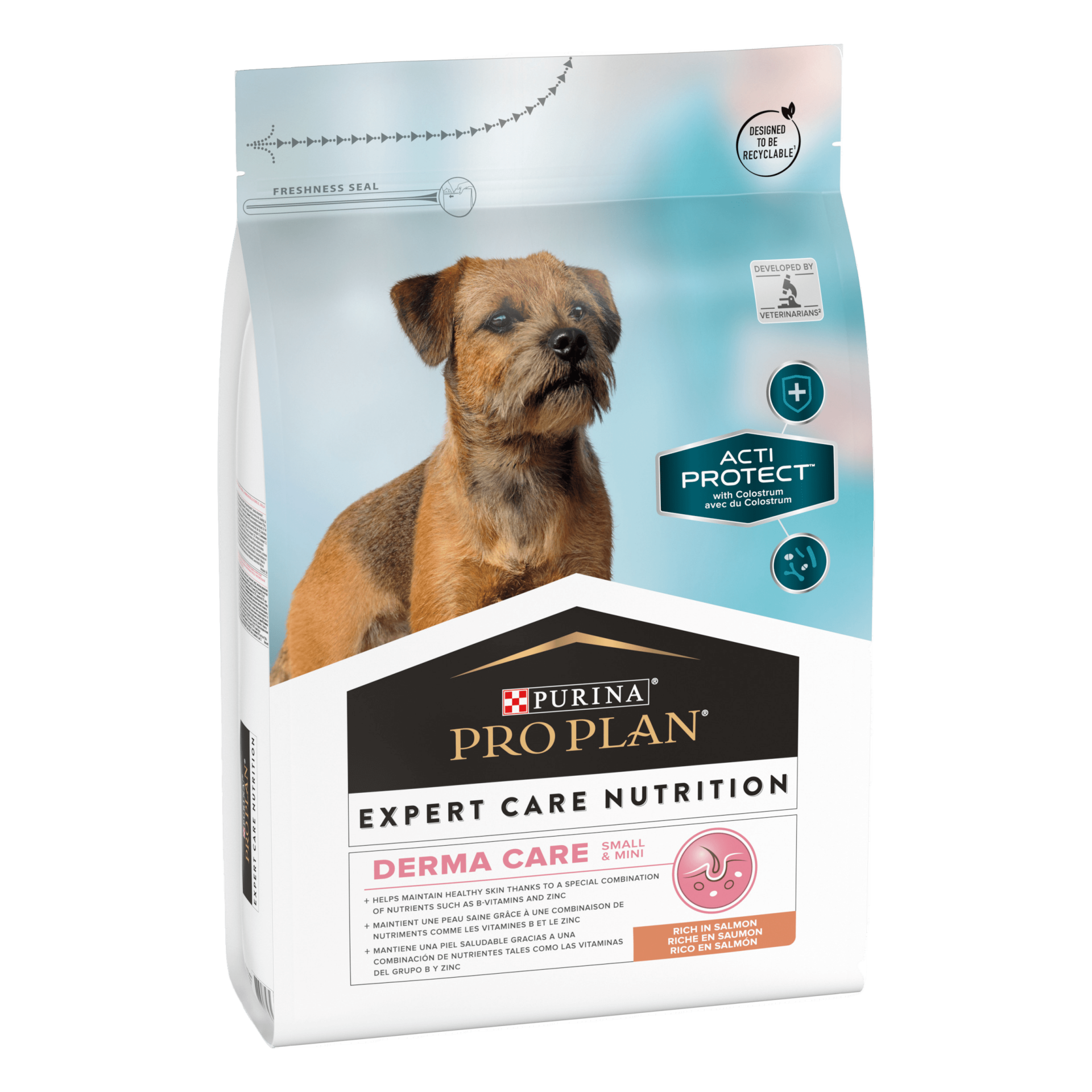 Pro Plan Small Acti Protect Derma Care Somonlu Köpek Maması 3 kg Küçük Irk Köpekler İçin Deri ve Tüy Sağlığına Özel Mama