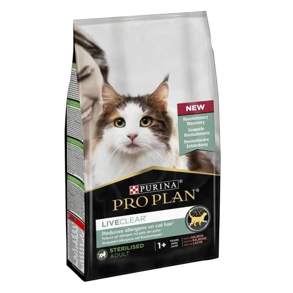 Pro Plan Liveclear Sterilised  Somonlu Kedi Maması 1,4 kg Kısırlaştırılmış Kediler İçin Besleyici Özel Formül