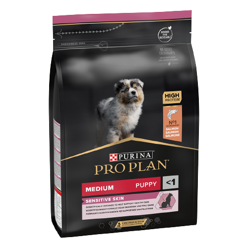 Pro Plan Puppy Sensitive Skin Medium Somonlu Köpek Maması 12 kg