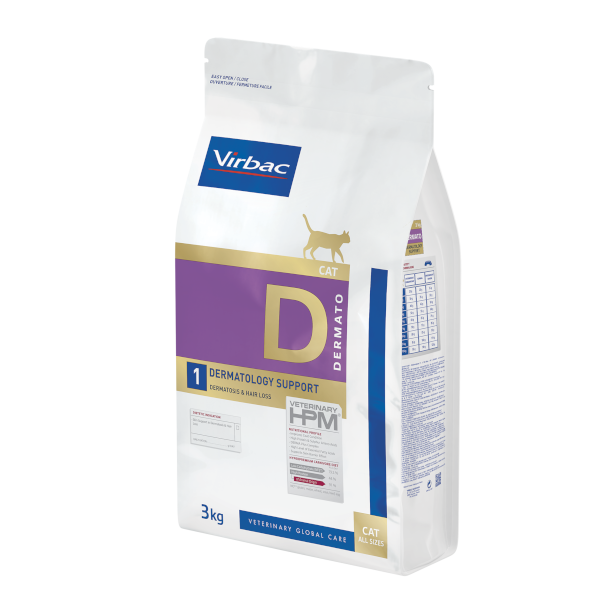 Virbac Veterinary HPM Dermatology Support Cat Food 3 kg Kedi Maması