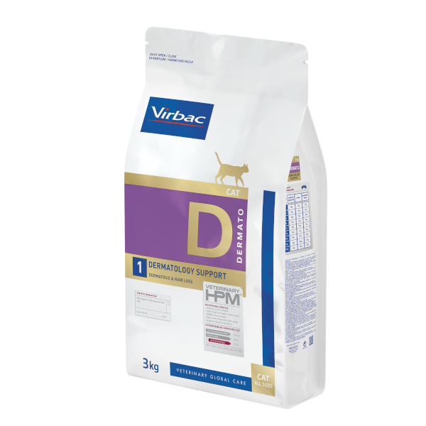 Virbac Veterinary HPM Dermatology Support Cat Food 3 kg Kedi Maması