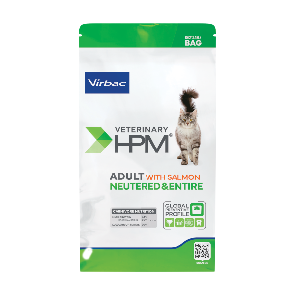 Virbac Veterinary HPM Adult Cat Salmon Neutered & Entire 1.5 kg Yetişkin Kedi Maması