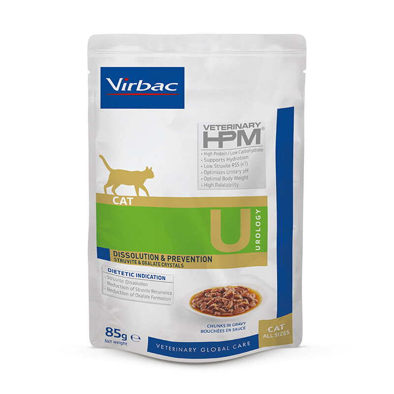 Virbac Veterinary HPM Cat Urology WET Struvite Dissolution 85 g Kedi Yaş Maması