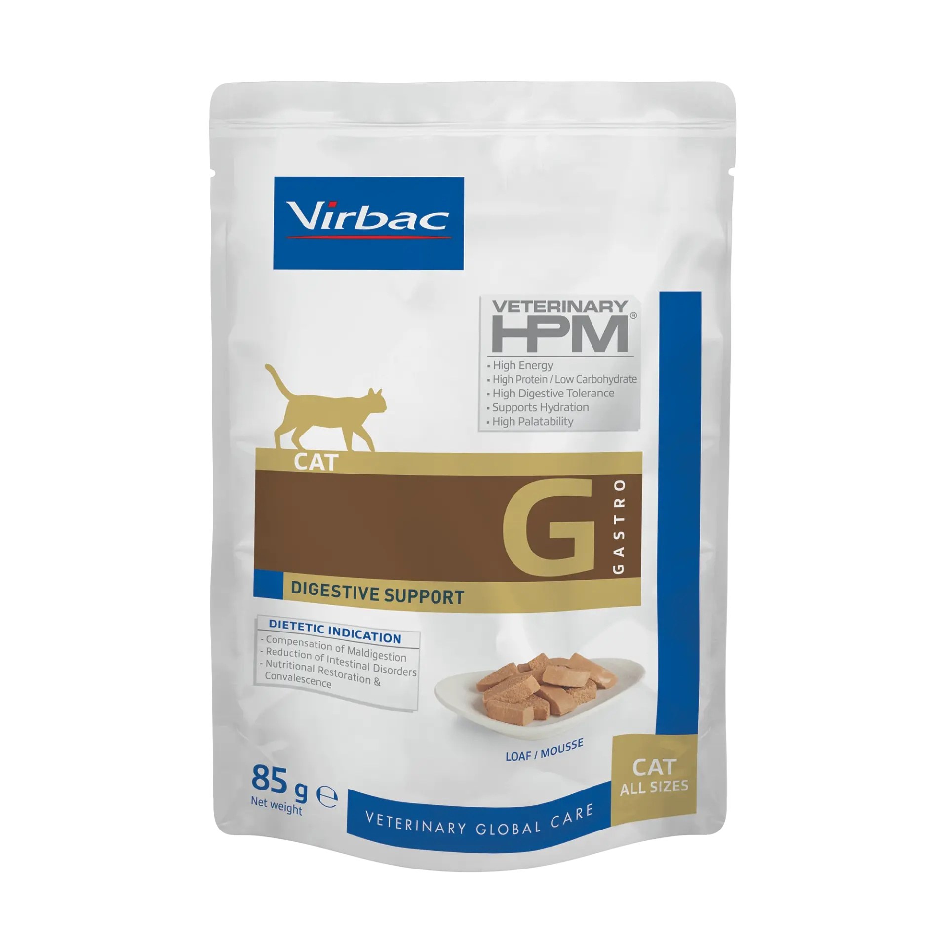 Virbac Veterinary HPM Gastro Digestive Support Cat 85 g Sindirim Destekli Kedi Yaş Maması