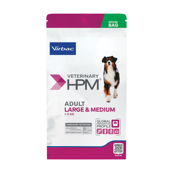 Virbac Veterinary HPM Adult Dog Large & Medium 3 kg Büyük ve Orta Irk Yetişkin Köpek Maması
