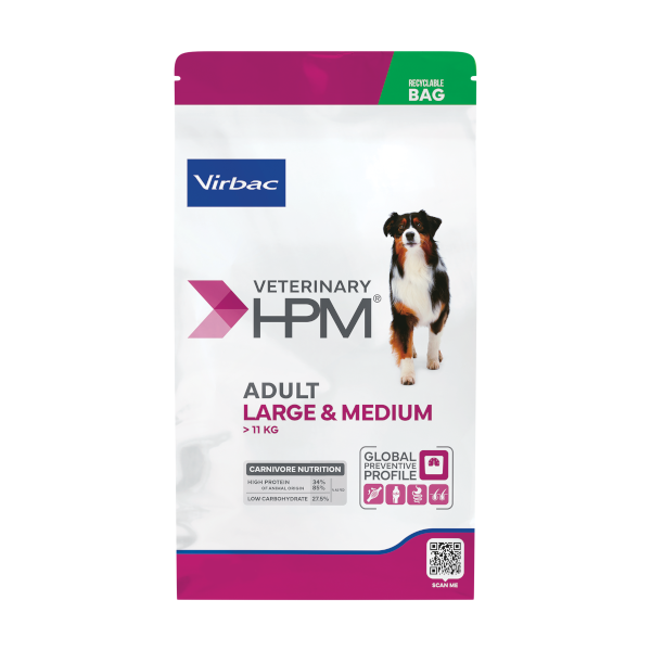 Virbac Veterinary HPM Adult Dog Large & Medium 12 kg Büyük ve Orta Irk Yetişkin Köpek Maması
