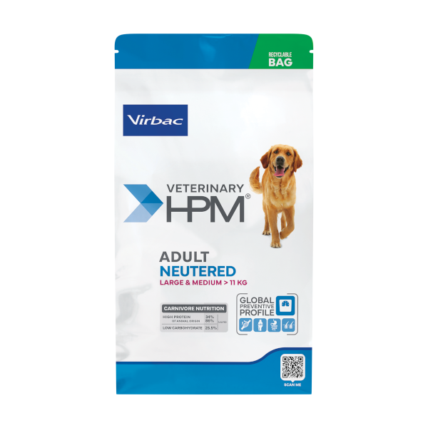 Virbac Veterinary HPM Adult Neutered Dog Food Large & Medium 3 kg Kısırlaştırılmış Orta ve Büyük Irk Köpek