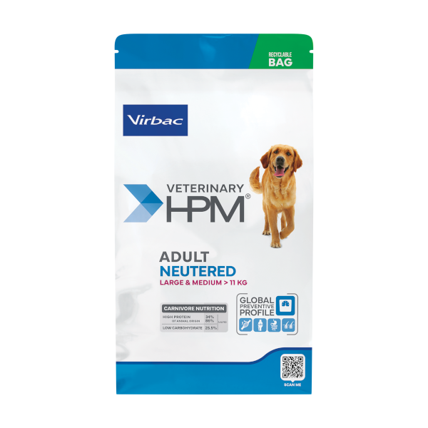 Virbac Veterinary HPM Adult Neutered Dog Food Large & Medium 12 kg Kısırlaştırılmış Orta ve Büyük Irk Köpek