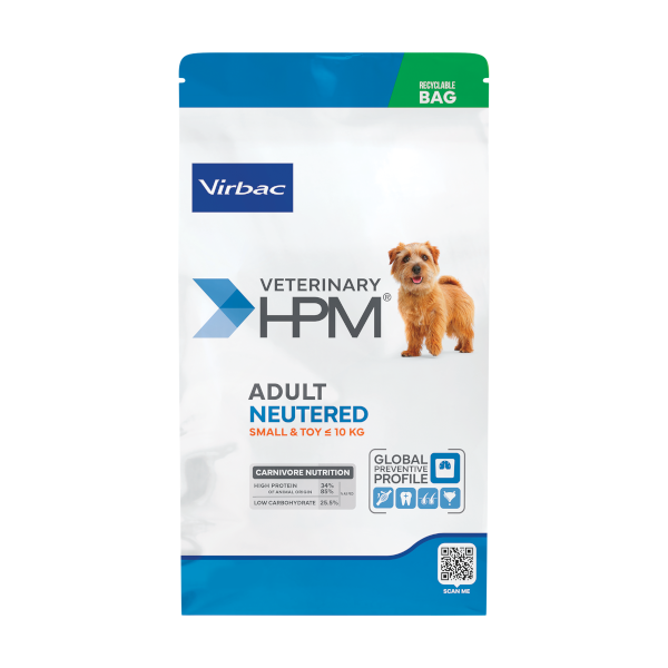 Virbac Veterinary HPM Adult Neutered Dog Food Small & Toy 3 kg Kısırlaştırılmış Küçük ve Minyatür Irk Köpek Maması