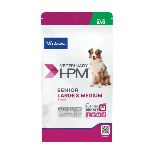Virbac Veterinary HPM Senior Large & Medium Dog Food 12 kg