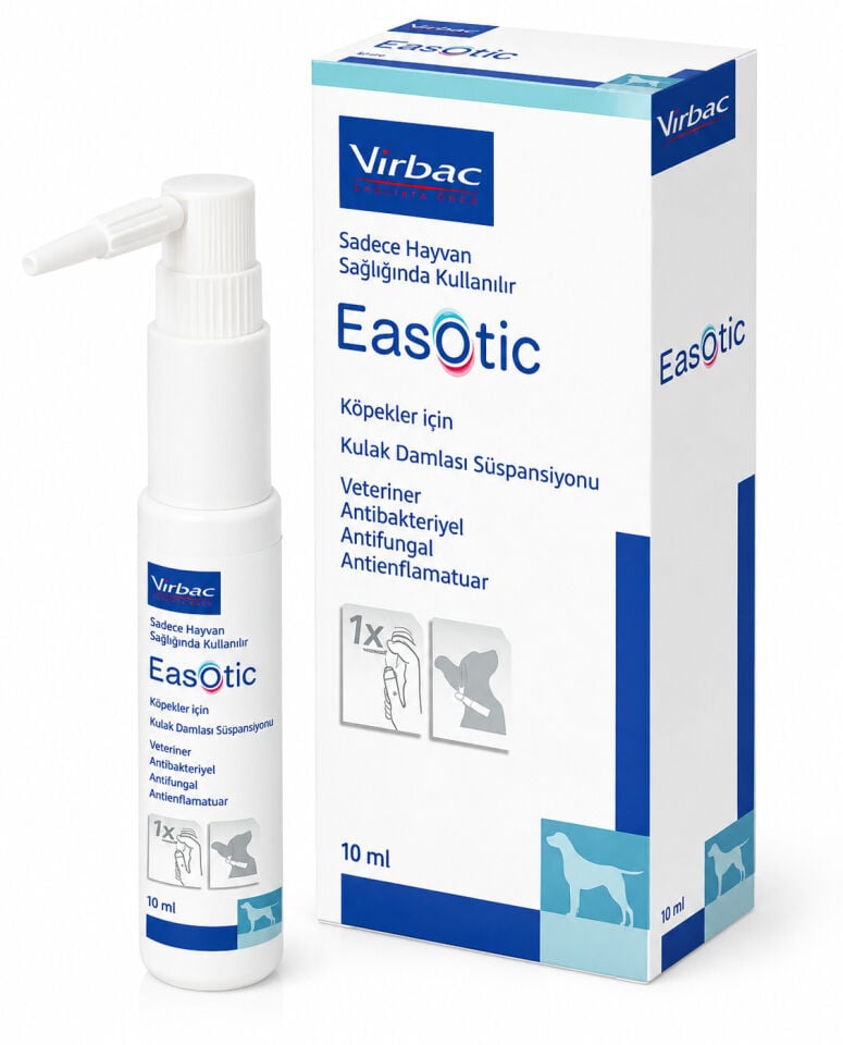 Virbac EASOTIC 10 ml Köpekler İçin Kulak Damlası Süspansiyonu